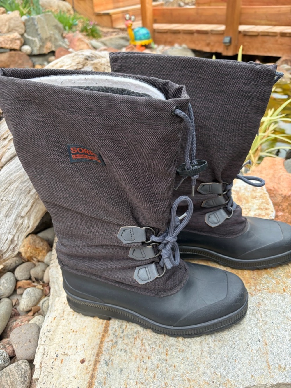 Sorel Kaufman Snowcap Sub Zero Boots Womens 10 Canada Rubber Duck Tall